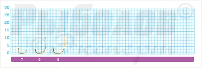 Размеры крючков Owner 50083 Cut Kawahagi