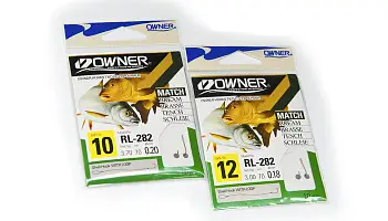 Одинарный крючок OWNER 50282 с поводком с петлей 70см RL-282