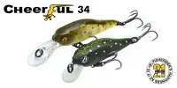 Воблер PONTOON 21, Cheerful 34SP-MR, 34мм., 1.65гр., погруж.0.6-1 м.