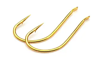 Одинарный крючок OWNER, 50610, лопатка, золото