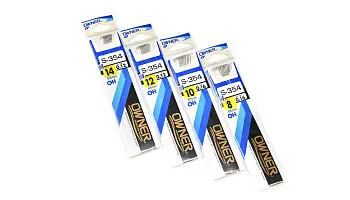 Одинарный крючок OWNER 50354 с поводком без петли 65см. S-354