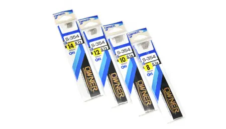 Одинарный крючок OWNER 50354 с поводком без петли 65см. S-354