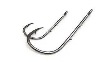Одинарный крючок OWNER, 5123, колечко, черный BC