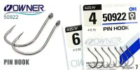 Одинарный крючок OWNER, 50922, колечко, черный BC