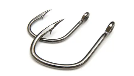 Одинарный крючок OWNER, 5129, колечко, черный BC