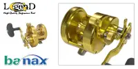 Мультипликаторная катушка BANAX Legend 30, цвет - золото