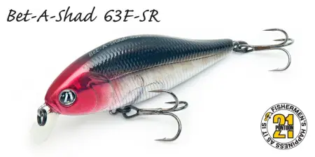 Воблер PONTOON21, Bet-A-Shad 83SP-SR, 83мм, 17.3 гр., 0.2-0.4 м.