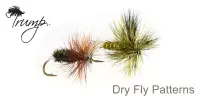 Мухи TRUMP, DRY FLY, Quill Olive