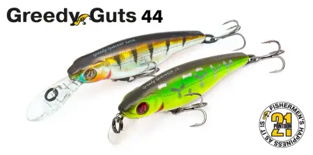 Воблер PONTOON 21, Greedy-Guts 44F-SR, 44мм, 2.10 гр., 0.3-0.6 м.