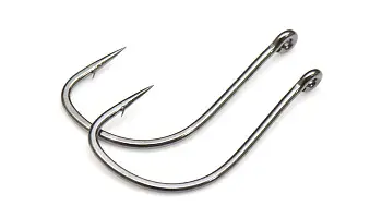 Одинарный крючок OWNER, 50922, колечко, черный BC