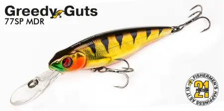 Воблер PONTOON 21, Greedy-Guts 77SP-SR, 77мм, 10,0 гр., 0.8-1.2 м.