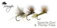 Мухи TRUMP, DRY FLY, Sparkle Dun - Baetis (Olive)