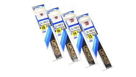 Одинарный крючок OWNER 50363 с поводком без петли 65см. S-363