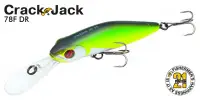 Воблер PONTOON 21, Crackjack 78F-SR, 78мм., 9.6гр., погруж.0.7-1 м.