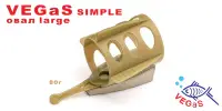 Фидерная кормушка VEGaS simple "овал" large, 30 гр.   (10)  № 67