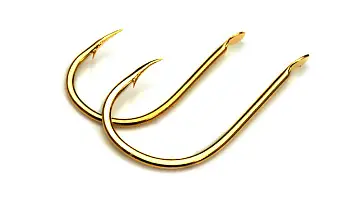 Одинарный крючок OWNER, 50083, лопатка, золотой, кован.