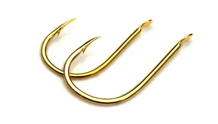 Одинарный крючок OWNER, 50083, лопатка, золотой, кован.