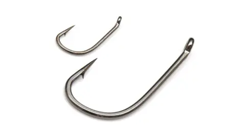 Одинарный крючок OWNER С-7, колечко, черный BC