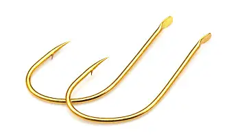 Одинарный крючок OWNER, 50015, лопатка, золотой