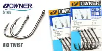 Одинарный крючок OWNER, 5169, колечко, черный BC