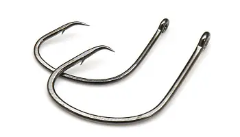 Одинарный крючок OWNER, 5114, колечко, черный BC