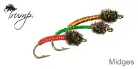 Мухи TRUMP, MIDGES & EMERGERS, Miracle Midge - Red