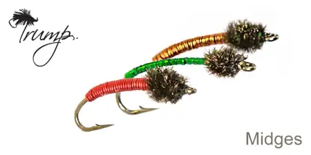 Мухи TRUMP, MIDGES & EMERGERS, Miracle Midge - Red