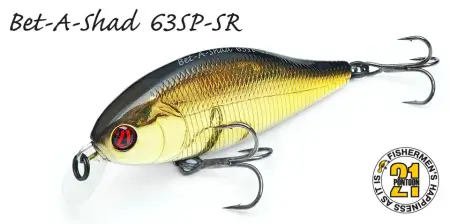 Воблер PONTOON21, Bet-A-Shad 83SP-SR, 83мм, 17.3 гр., 0.2-0.4 м.