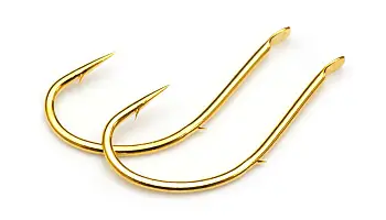 Одинарный крючок OWNER, 50174, лопатка, золотой