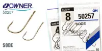 Одинарный крючок Owner, 50257, лопатка, черный BC