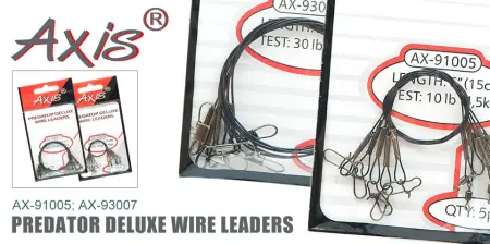 AX-91005; AX-92005; AX-93007 Поводок Predator Deluxe Wire leaders