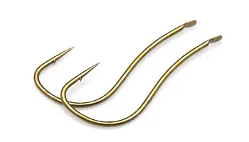 Одинарный крючок OWNER, 50104, лопатка, коричневый, "маленькая бородка"