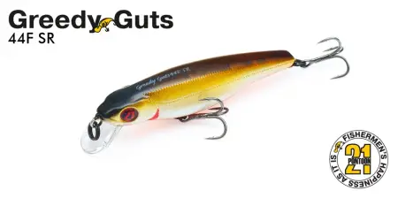 Воблер PONTOON 21, Greedy-Guts 44F-SR, 44мм, 2.10 гр., 0.3-0.6 м.