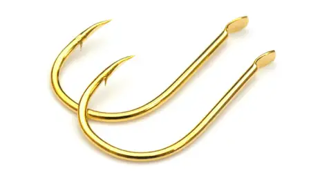 Одинарный крючок OWNER, 50328, лопатка, золото