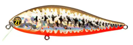 Воблер PONTOON21, Bet-A-Shiner 82F-SR, 82мм, 11.7 гр., 0.1-0.3 м.