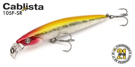 Воблер PONTOON21, Cablista 105F-SR, 105мм, 13.6 гр., 0.4-0.5 м.