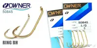 Одинарный крючок OWNER, 50845, колечко, золото