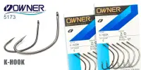 Одинарный крючок OWNER, 5173, колечко, черный